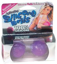 Вагинальные шарики 100% Agitating Silicon Balls: purple